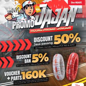 ‘HUJAN PROMO JANUARI’ DISKON BESAR UNTUK KONSUMEN HONDA